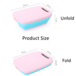 Tagliere pieghevole 9 in 1 Tagliere multifunzione in plastica per uso domestico Tagliere antimuffa da cucina Set di coltelli da taglio