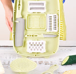 Tagliere pieghevole 9 in 1 Tagliere multifunzione in plastica per uso domestico Tagliere antimuffa da cucina Set di coltelli da taglio