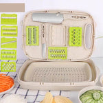 Tagliere pieghevole 9 in 1 Tagliere multifunzione in plastica per uso domestico Tagliere antimuffa da cucina Set di coltelli da taglio