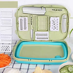 Tagliere pieghevole 9 in 1 Tagliere multifunzione in plastica per uso domestico Tagliere antimuffa da cucina Set di coltelli da taglio