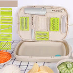 Tagliere pieghevole 9 in 1 Tagliere multifunzione in plastica per uso domestico Tagliere antimuffa da cucina Set di coltelli da taglio