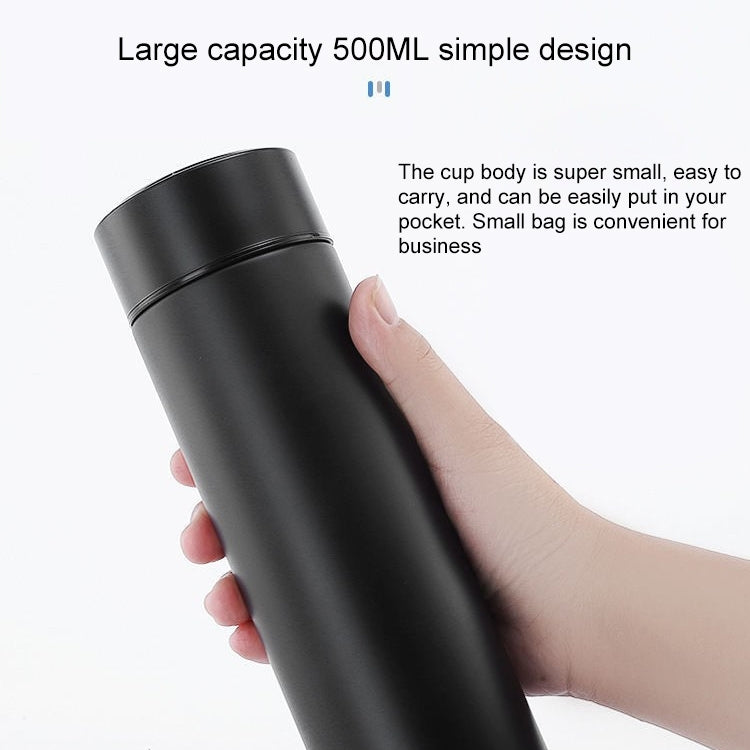 Tazza da lavoro creativa per boccetta sottovuoto in acciaio inossidabile 304 con display intelligente della temperatura per studenti e studentesse, High-quality, Large-screen