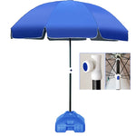 Ombrellone da esterno di grandi dimensioni a doppio strato e bancarelle di protezione solare in natura, 1.8m sapphire blue, 2.0m sapphire blue, 2.4m sapphire blue, 2.8m sapphire blue, 3.2m sapphire blue
