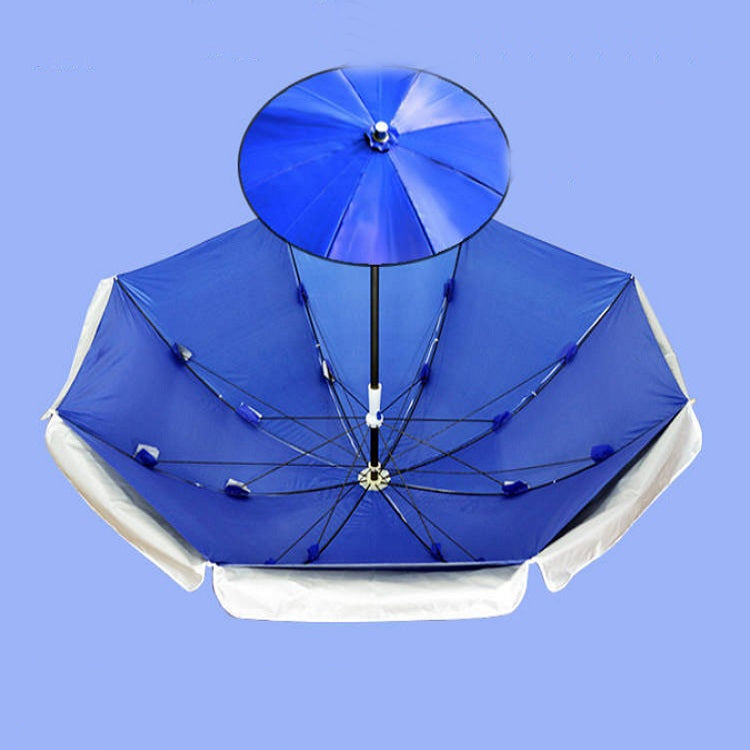 Ombrellone da esterno di grandi dimensioni a doppio strato e bancarelle di protezione solare in natura, 1.8m sapphire blue, 2.0m sapphire blue, 2.4m sapphire blue, 2.8m sapphire blue, 3.2m sapphire blue