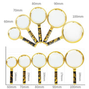 Lente d'ingrandimento portatile da 2 pezzi per libri di lettura per anziani, 60mm, 70mm, 80mm, 90mm, 100mm