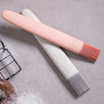 5 pezzi di spazzola da cucina rimovibile per olio in silicone, per cottura, barbecue, strumento per olio, consegna colore casuale