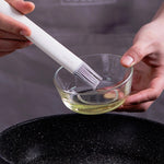 5 pezzi di spazzola da cucina rimovibile per olio in silicone, per cottura, barbecue, strumento per olio, consegna colore casuale