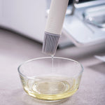 5 pezzi di spazzola da cucina rimovibile per olio in silicone, per cottura, barbecue, strumento per olio, consegna colore casuale