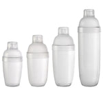 Shaker Cup da 3 pezzi PC Oz Cup Shaker con scala Shaker Shaker Latte Teiera Succo Brocca, 350ml Ordinary Transparent, 530ml Ordinary Transparent, 700ml Ordinary Transparent, 1000ml Ordinary Transparent, 350ml Black Double Scale, 530ml Black Double Scal...