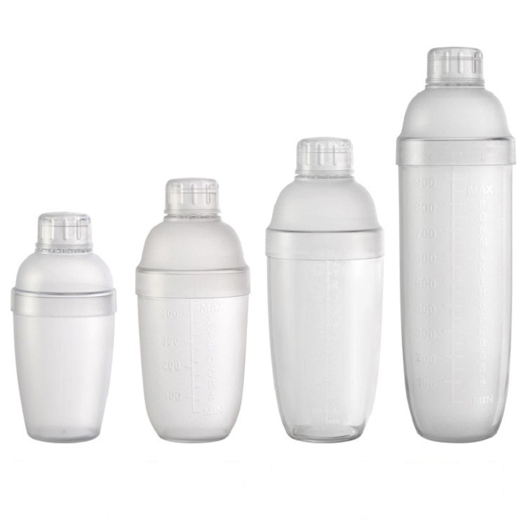 Shaker Cup da 3 pezzi PC Oz Cup Shaker con scala Shaker Shaker Latte Teiera Succo Brocca, 350ml Ordinary Transparent, 530ml Ordinary Transparent, 700ml Ordinary Transparent, 1000ml Ordinary Transparent, 350ml Black Double Scale, 530ml Black Double Scal...