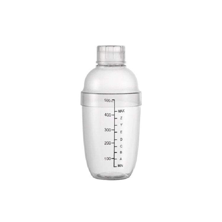 Shaker Cup da 3 pezzi PC Oz Cup Shaker con scala Shaker Shaker Latte Teiera Succo Brocca, 350ml Ordinary Transparent, 530ml Ordinary Transparent, 700ml Ordinary Transparent, 1000ml Ordinary Transparent, 350ml Black Double Scale, 530ml Black Double Scal...