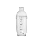 Shaker Cup da 3 pezzi PC Oz Cup Shaker con scala Shaker Shaker Latte Teiera Succo Brocca, 350ml Ordinary Transparent, 530ml Ordinary Transparent, 700ml Ordinary Transparent, 1000ml Ordinary Transparent, 350ml Black Double Scale, 530ml Black Double Scal...