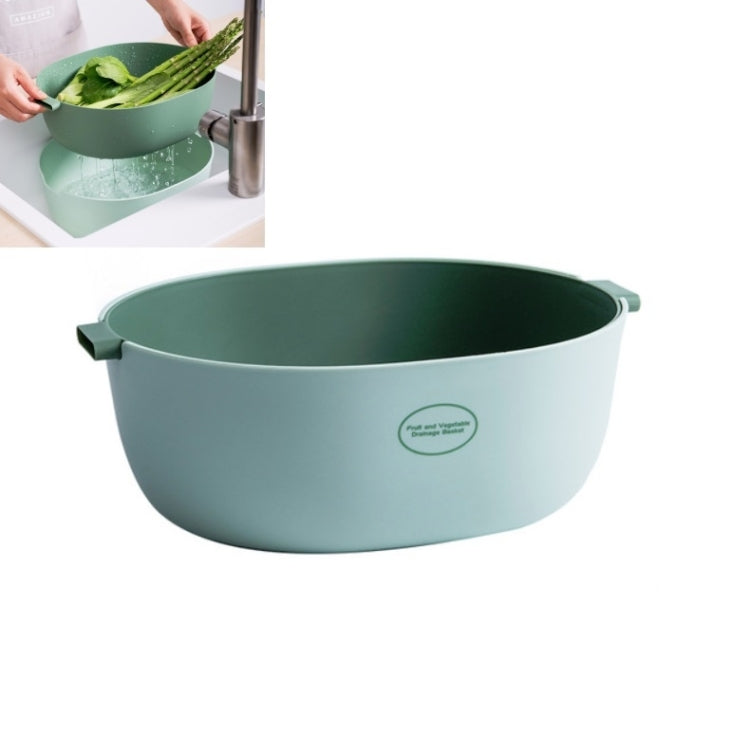 Cestino per riso da cucina Cesto per frutta in plastica a doppio piatto, U Shape Light Green, U Shape Dark Red, U Shape Light Gray, O Shape Light Green, O Shape Dark Red, O Shape Light Gray