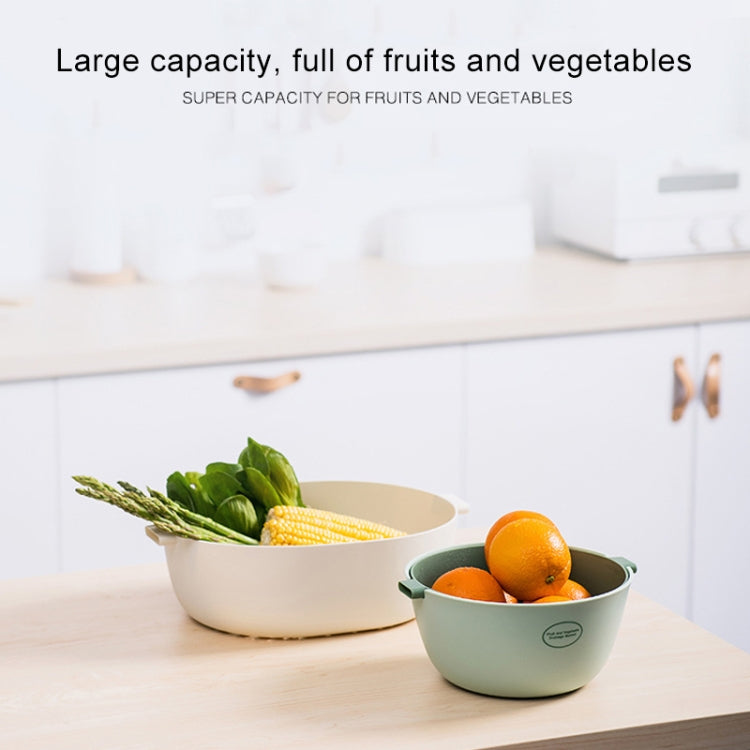 Cestino per riso da cucina Cesto per frutta in plastica a doppio piatto, U Shape Light Green, U Shape Dark Red, U Shape Light Gray, O Shape Light Green, O Shape Dark Red, O Shape Light Gray