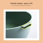 Cestino per riso da cucina Cesto per frutta in plastica a doppio piatto, U Shape Light Green, U Shape Dark Red, U Shape Light Gray, O Shape Light Green, O Shape Dark Red, O Shape Light Gray