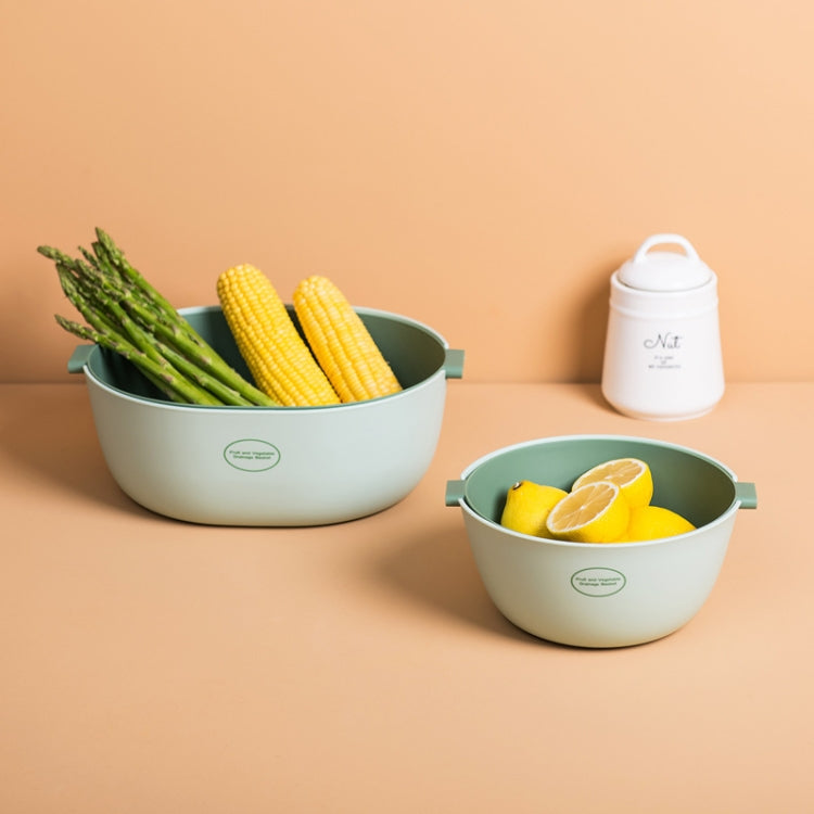Cestino per riso da cucina Cesto per frutta in plastica a doppio piatto, U Shape Light Green, U Shape Dark Red, U Shape Light Gray, O Shape Light Green, O Shape Dark Red, O Shape Light Gray