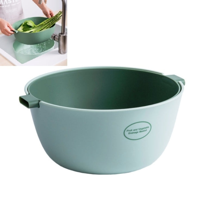 Cestino per riso da cucina Cesto per frutta in plastica a doppio piatto, U Shape Light Green, U Shape Dark Red, U Shape Light Gray, O Shape Light Green, O Shape Dark Red, O Shape Light Gray