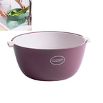 Cestino per riso da cucina Cesto per frutta in plastica a doppio piatto, U Shape Light Green, U Shape Dark Red, U Shape Light Gray, O Shape Light Green, O Shape Dark Red, O Shape Light Gray