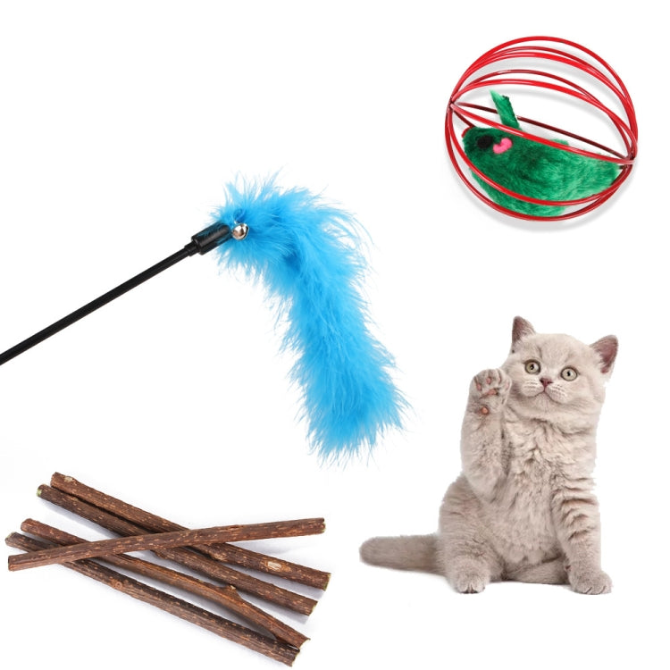 Giocattolo per gatti per animali domestici, topo con piume, divertente canale per gatti, sfera in sisal, giocattoli molari, 28 in 1 Cat Toy