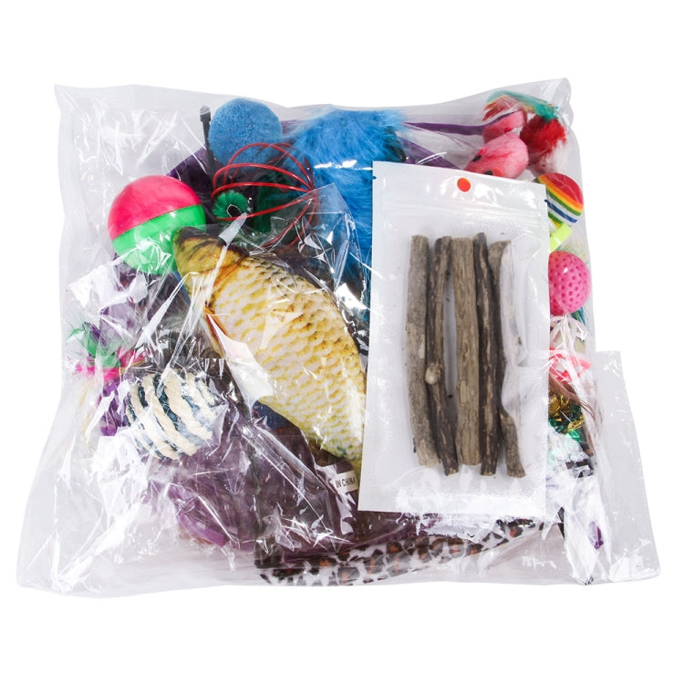 Giocattolo per gatti per animali domestici, topo con piume, divertente canale per gatti, sfera in sisal, giocattoli molari, 28 in 1 Cat Toy