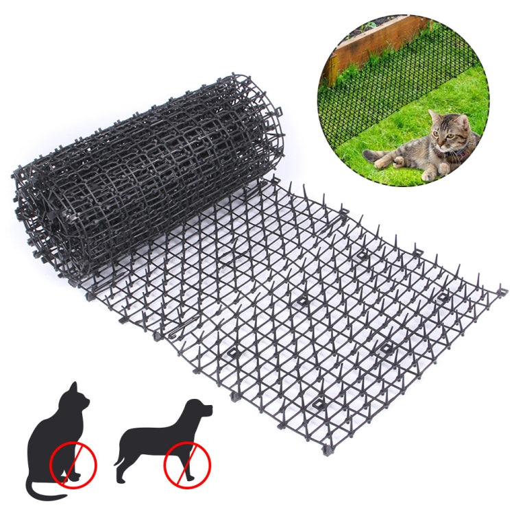 B21307 Rete anti-gatto per fiori da giardino Rete per gatti in plastica con spinotto, 3 PCS S 49x13cm, M 200x28cm, L 400x28cm