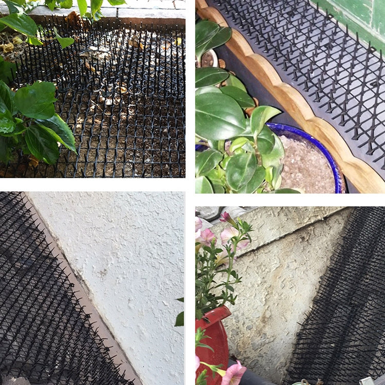 B21307 Rete anti-gatto per fiori da giardino Rete per gatti in plastica con spinotto, 3 PCS S 49x13cm, M 200x28cm, L 400x28cm