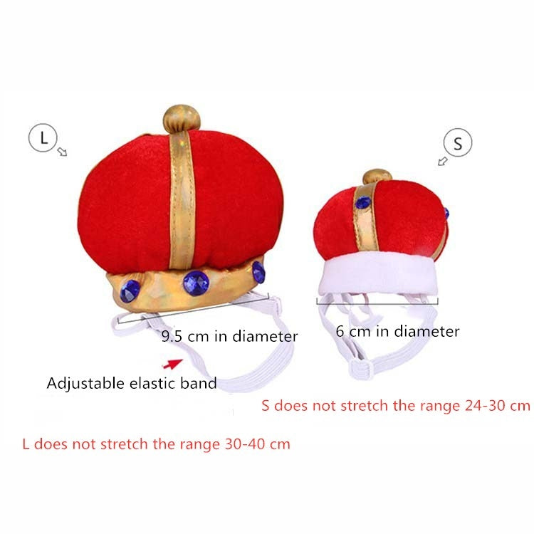 2 pezzi di cappello a corona per animali domestici, copricapo creativo e divertente per cani e gatti, S, L