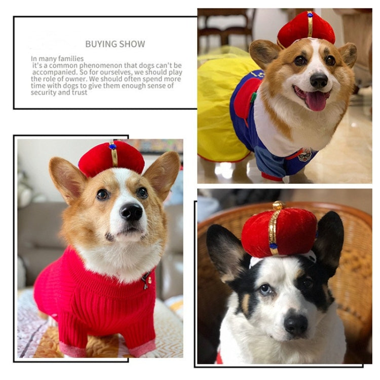 2 pezzi di cappello a corona per animali domestici, copricapo creativo e divertente per cani e gatti, S, L