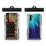 Custodia impermeabile per telefono cellulare in TPU trasparente per nuoto subacqueo da 2 pezzi, Black, Light Blue, Rose Red, Orange, Tender Green