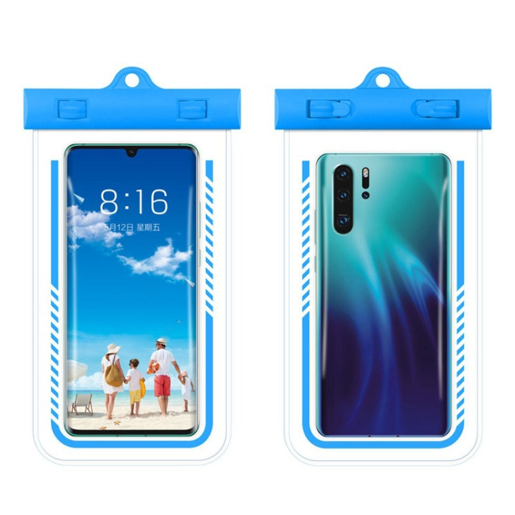 Custodia impermeabile per telefono cellulare in TPU trasparente per nuoto subacqueo da 2 pezzi, Black, Light Blue, Rose Red, Orange, Tender Green
