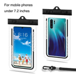 Custodia impermeabile per telefono cellulare in TPU trasparente per nuoto subacqueo da 2 pezzi, Black, Light Blue, Rose Red, Orange, Tender Green