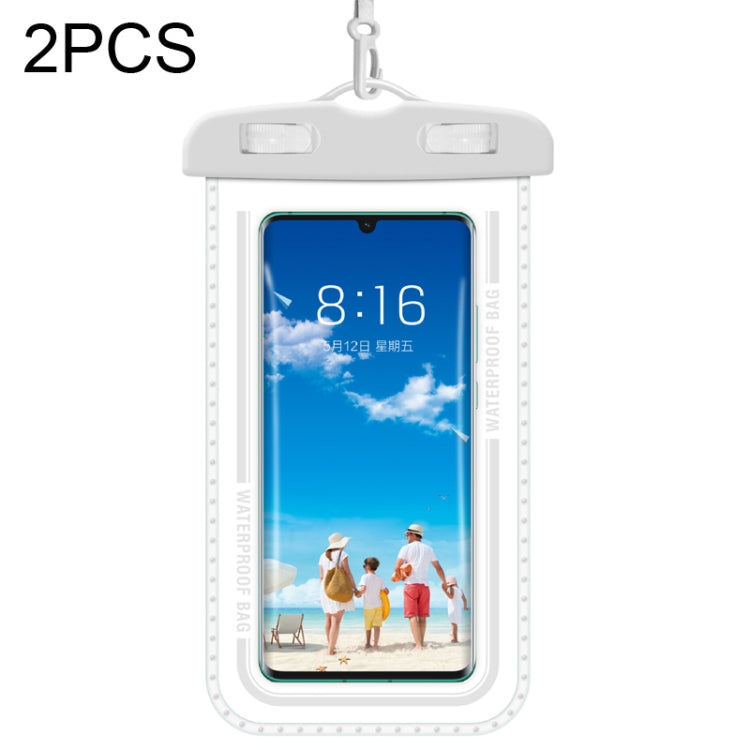 Custodia impermeabile trasparente per cellulare da 2 pezzi, vari colori
