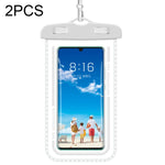Custodia per cellulare trasparente impermeabile da 2 pezzi, White, Green, Gray Blue, Macaron Blue, Macaron Red, Black