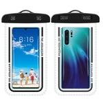 Custodia per cellulare trasparente impermeabile da 2 pezzi, White, Green, Gray Blue, Macaron Blue, Macaron Red, Black