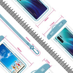 Custodia per cellulare trasparente impermeabile da 2 pezzi, White, Green, Gray Blue, Macaron Blue, Macaron Red, Black