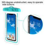 Custodia per cellulare trasparente impermeabile da 2 pezzi, White, Green, Gray Blue, Macaron Blue, Macaron Red, Black