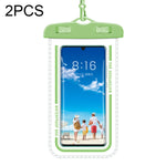 Custodia per cellulare trasparente impermeabile da 2 pezzi, White, Green, Gray Blue, Macaron Blue, Macaron Red, Black