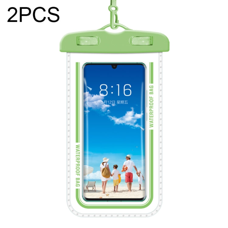 Custodia per cellulare trasparente impermeabile da 2 pezzi, White, Green, Gray Blue, Macaron Blue, Macaron Red, Black