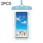 Custodia per cellulare trasparente impermeabile da 2 pezzi, White, Green, Gray Blue, Macaron Blue, Macaron Red, Black