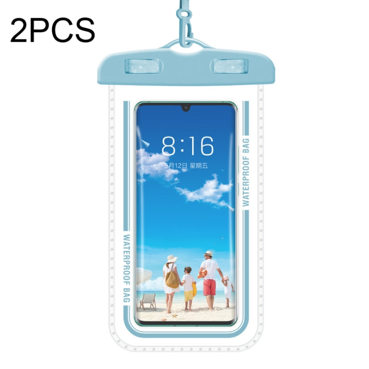 Custodia per cellulare trasparente impermeabile da 2 pezzi, White, Green, Gray Blue, Macaron Blue, Macaron Red, Black