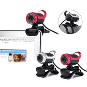 HXSJ A859 480P Rete di computer Telecamera da corso Videocamera USB Microfono fonoassorbente incorporato, Red, Black, No Camera Function Black, No Camera Function  Red