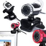 HXSJ A859 480P Rete di computer Telecamera da corso Videocamera USB Microfono fonoassorbente incorporato, Red, Black, No Camera Function Black, No Camera Function  Red