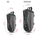 WHEEL UP X5 Borsa anteriore per bici con guscio rigido EVA Borsa anteriore per bicicletta per scooter elettrico Borsa con maniglia pieghevole elettrica, X5-2L, X5-PLUS-3L