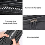 WHEEL UP X5 Borsa anteriore per bici con guscio rigido EVA Borsa anteriore per bicicletta per scooter elettrico Borsa con maniglia pieghevole elettrica, X5-2L, X5-PLUS-3L