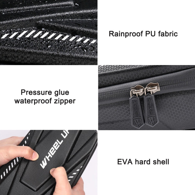 WHEEL UP X5 Borsa anteriore per bici con guscio rigido EVA Borsa anteriore per bicicletta per scooter elettrico Borsa con maniglia pieghevole elettrica, X5-2L, X5-PLUS-3L
