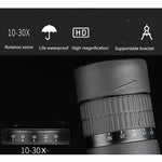 Telescopio ad alto ingrandimento per visione notturna HD a tubo singolo con zoom continuo, 10-30X50