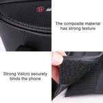 WHEEL UP Borsa per cellulare con touch screen antispruzzo per bicicletta Borsa per trave anteriore per mountain bike Borsa per manubrio da equitazione, Black, Black and Red, 010 Chinese Elements, Twist Section-Black, Ball Pattern Section-Black