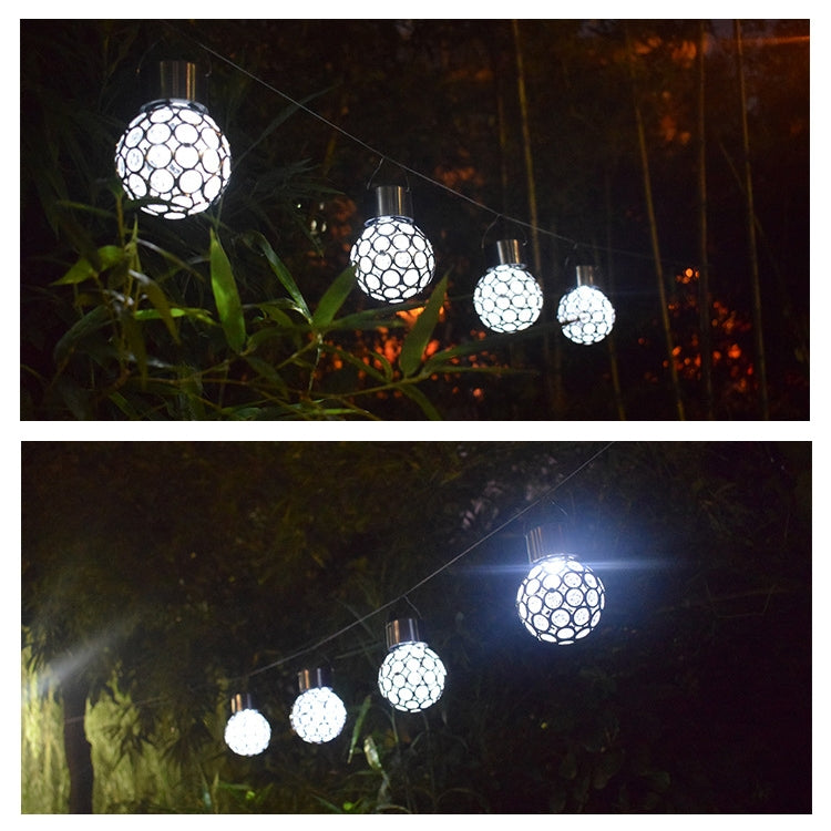 Lampada solare da giardino a sospensione 2 pezzi