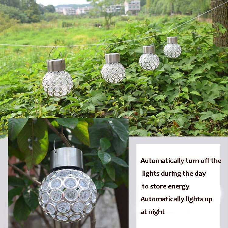 Lampada solare da giardino a sospensione 2 pezzi