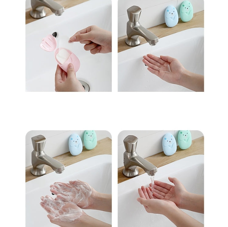 5 pezzi di carta di sapone usa e getta da viaggio all'aperto compresse di sapone portatili per il lavaggio e la pulizia delle mani, colore casuale, Disposable Soap Paper